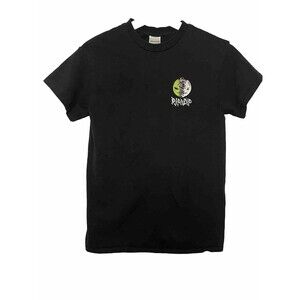 RIP N DIP Graphic Tee Womens Medium Black Moon Joint Green Cotton Casual